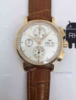 Swiss Copy IWC Schaffhausen Watch Yellow Gold Case